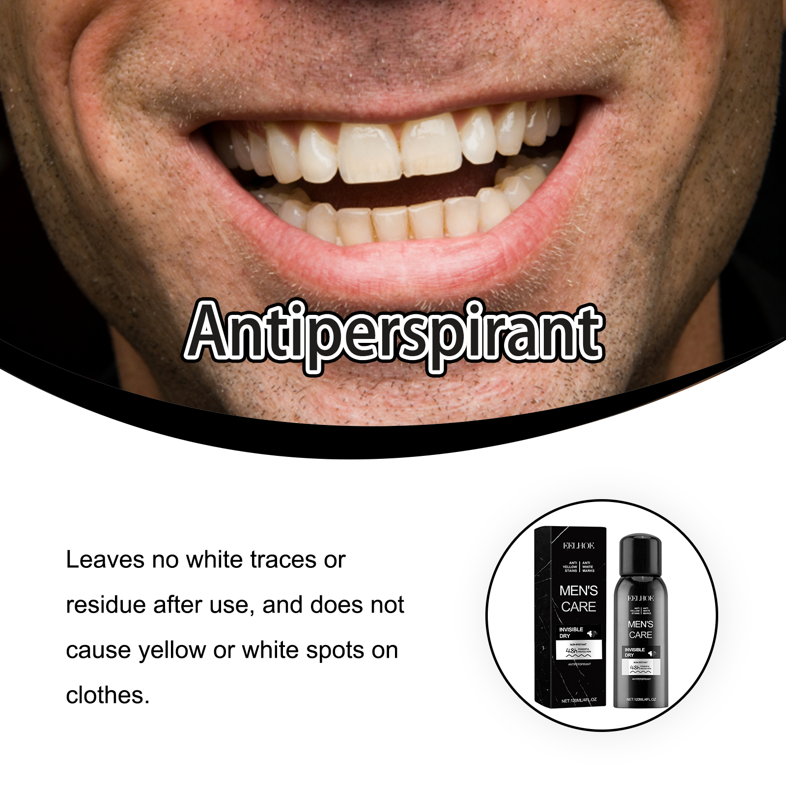EELHOE Antiperspirant, Underarm Sweat Odor Body Odor Cleansing Refreshing Fragrance Spray_voghion.com