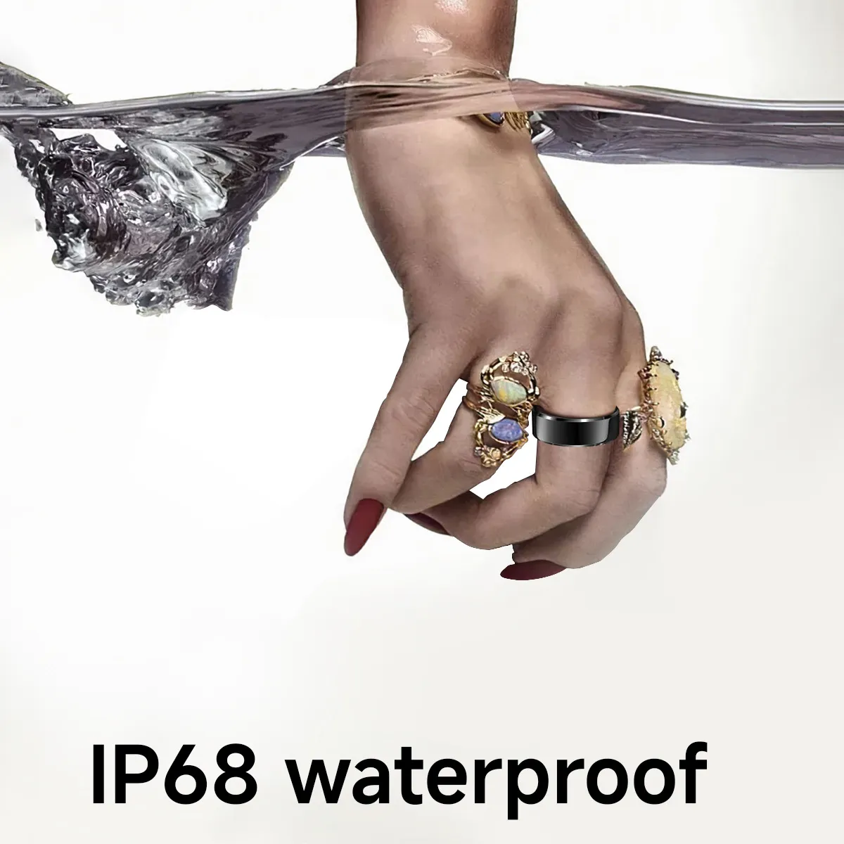 new Arrival New R02p Smart Ring Heart Rate Monitor Sleep Tracking Waterproof Bluetooth Camera Step Counter Sports_voghion.com