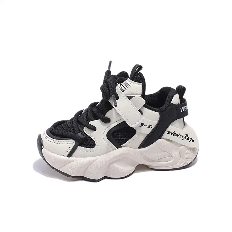 Childrens air mesh childrens casual sports color matching lace breathable boys and girls running shoes anti slip 240912_voghion.com