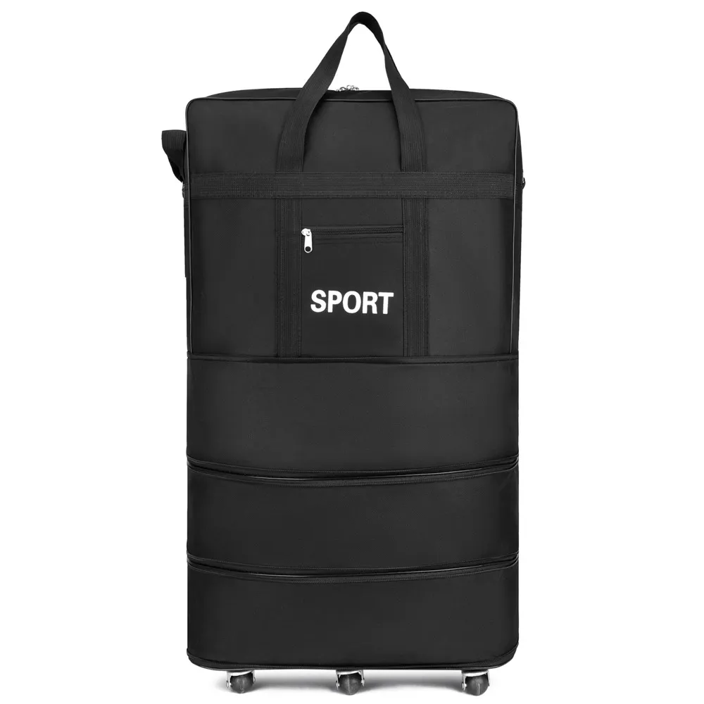 Expandable Suitcase Foldable High Quality Rolling For Travel Business Large Capacity Lage Storage Bag_voghion.com