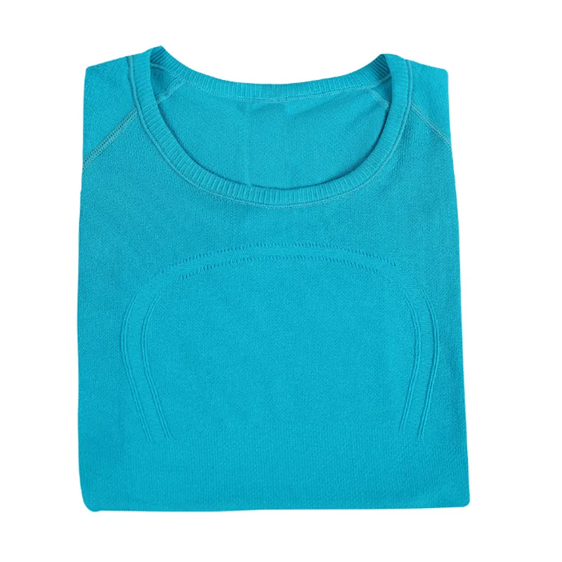 T-shirt yoga abbigliamento sportivo donna swiftly tech Maglietta da donna align manica lunga Top da corsa ad alta elasticità Asciugatura rapida_voghion.com