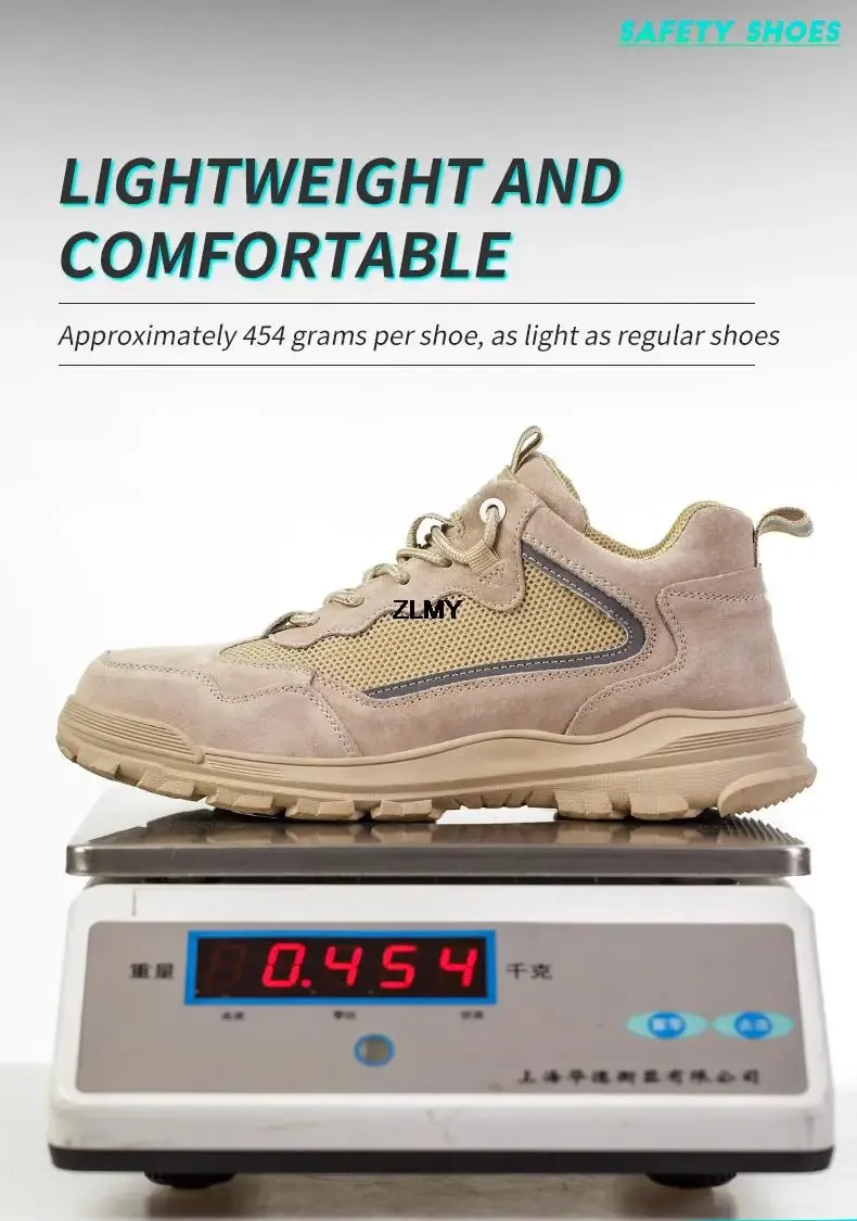 Chaussures de sécurité pour hommes, sans embouts métalliques, embouts en plastique, isolées, 6 kV, réfléchissantes, 250402_voghion.com