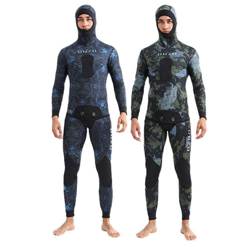 Costum de înot și surfing nou, corp divizat, 3 mm, pentru vânătoare de pești, rezistent la frig pentru bărbați, protecție solară, uscare rapidă, gratuit_voghion.com