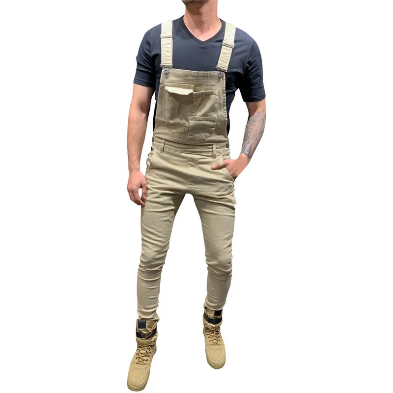Cool Designer Brand Jeans Man Pants For Men Pocket Denim Overall Jumpsuit Streetwear Sexy Suspender Pant E21_voghion.com