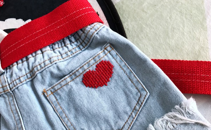 Îmbrăcăminte pentru copii, pantaloni scurți din denim pentru bebeluși, vara 2024, modă nouă, fete, îmbrăcăminte de vară, pantaloni brodați, pantaloni versatili pentru copii_voghion.com