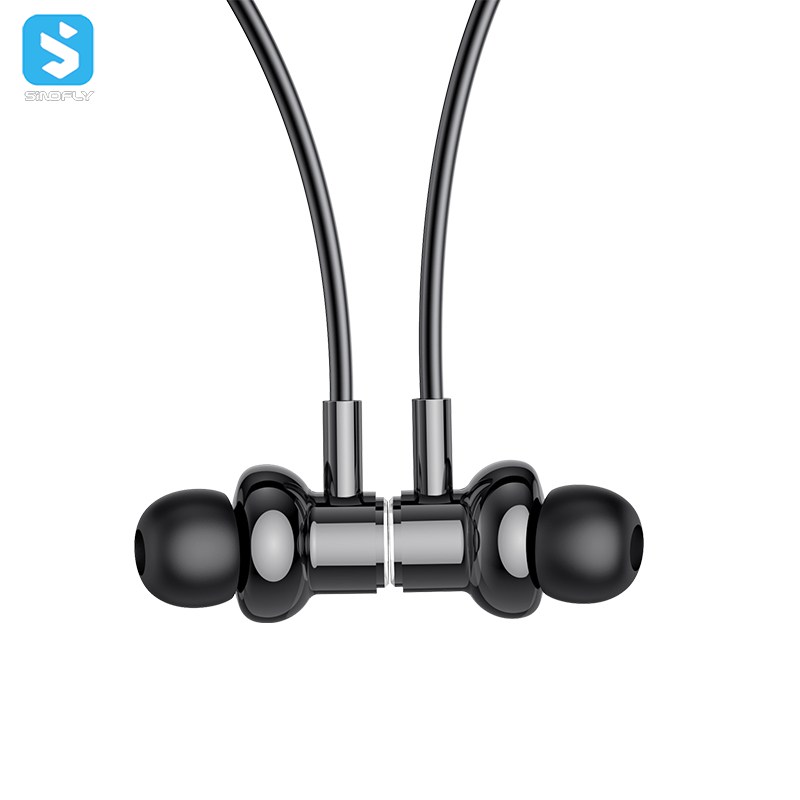 Earbuds Sports Neckband Headphones In Ear Hanging Noise Canceling Neck Band Headset_voghion.com