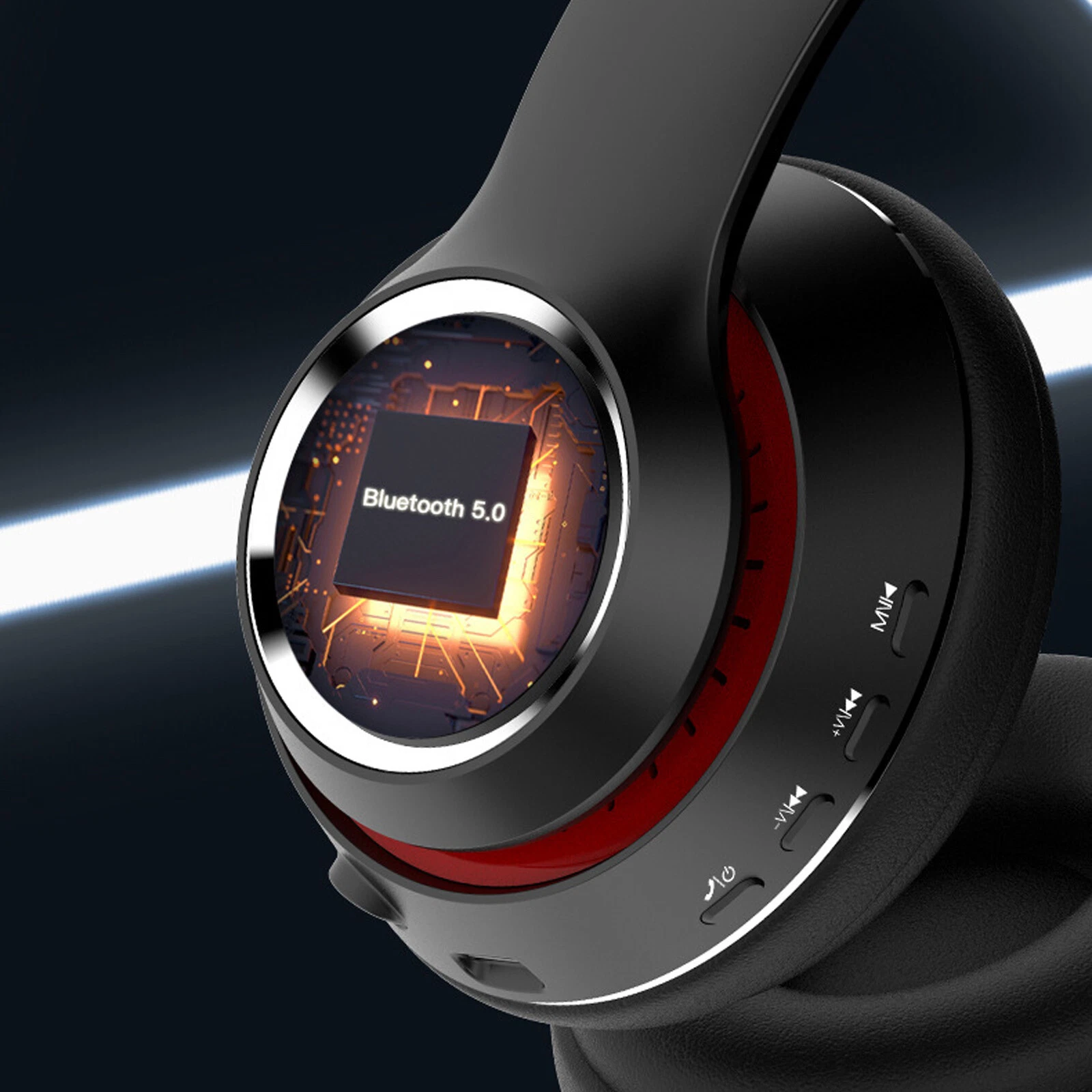 Bluetooth Over Ear Wireless Headphones Noise Cancelling With Microphone_voghion.com