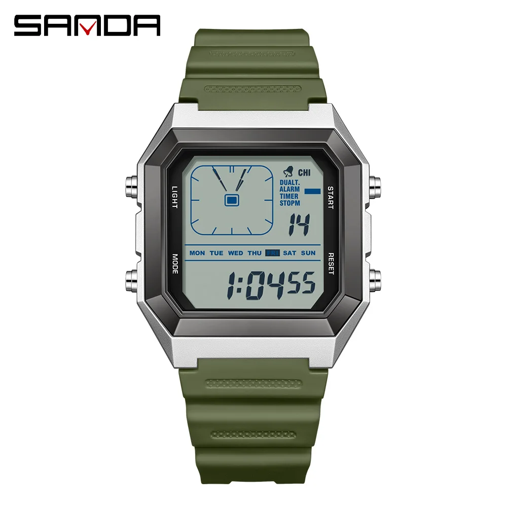 Herren Led Digital Sportuhr Wasserdicht Multifunktional Geschenk_voghion.com