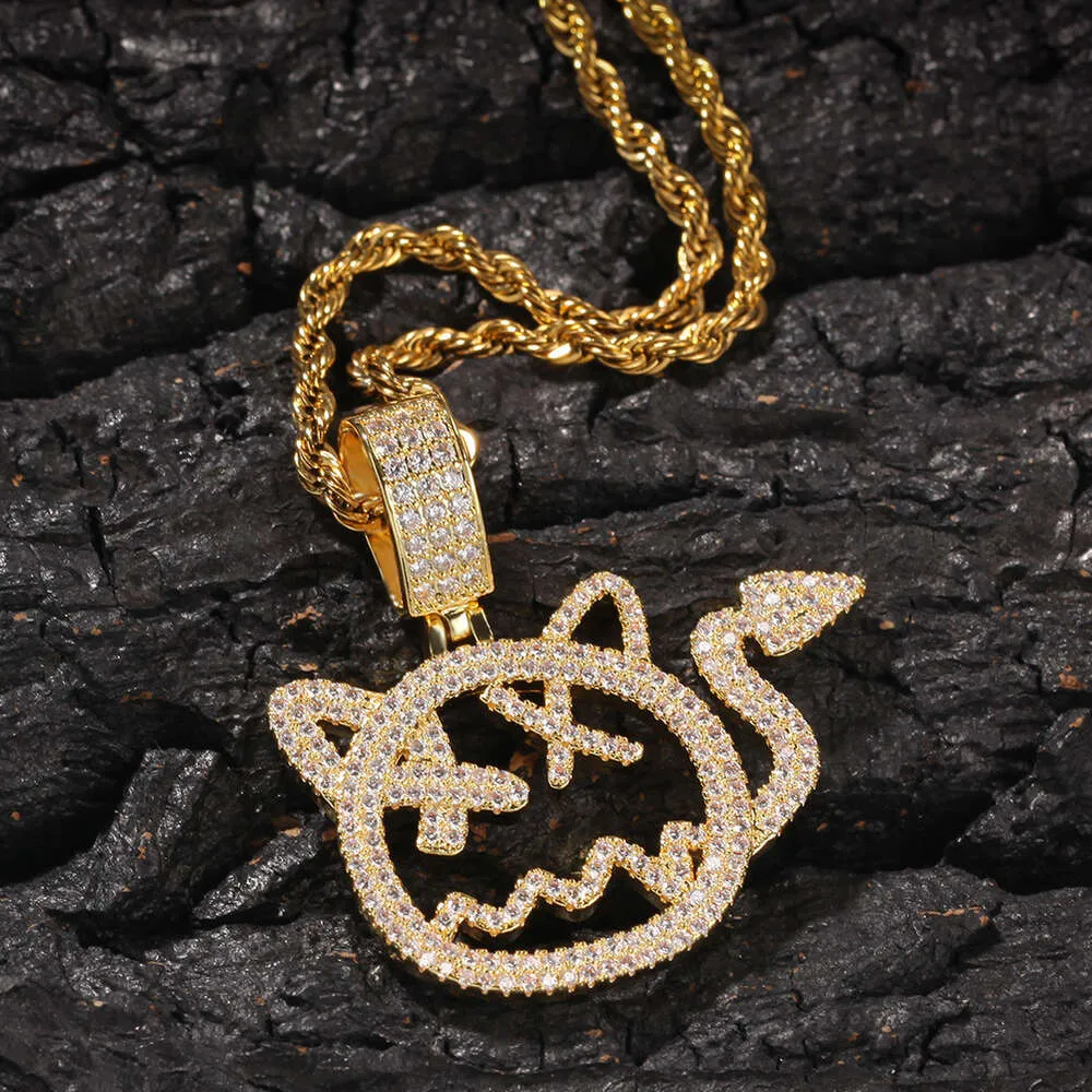 Cartoon Devil Hip Hop Pendant Necklace For Men And Women Trendy_voghion.com