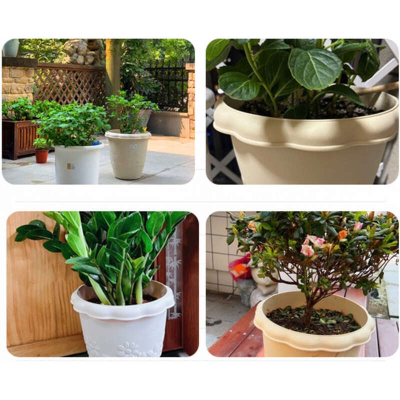Gallon Plastic Alice Flower Large Orchid Green Rose Thickened Deep Resin Long Pot Iris_voghion.com