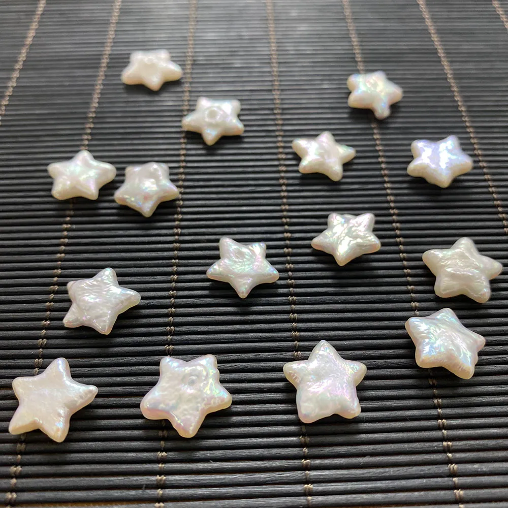 Collane con ciondolo 12mm Perle d'acqua dolce barocche a forma di stella Accessori per gioielli di moda 1 pz Elegante collana fai da te da donna_voghion.com