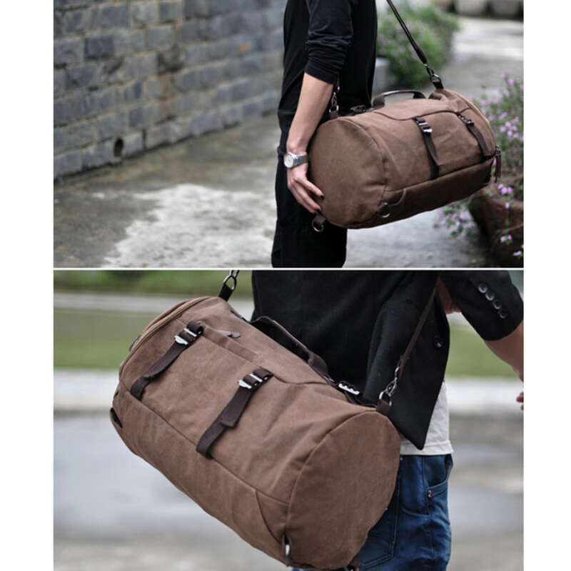 Canvas Men's Trendy Student Youth Travel Bag, Computer Large Capacity Backpack, Crossbody Bag_voghion.com