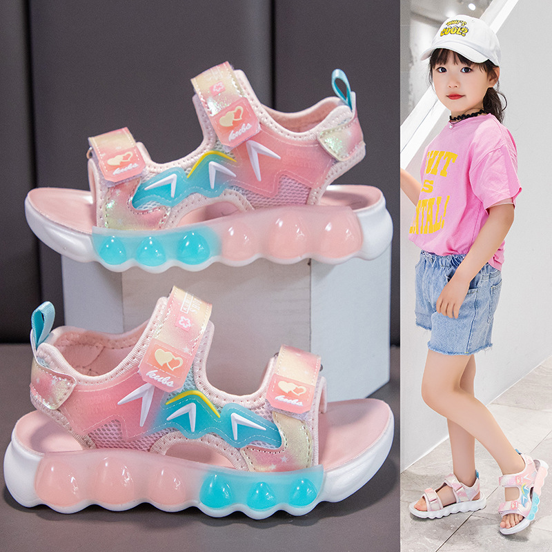 24 Sommer Neue Kindersandalen für Jungen Mädchen Freizeit Strand Sport Weiche Sohle Leichte und Bequeme Schülerschuhe_voghion.com