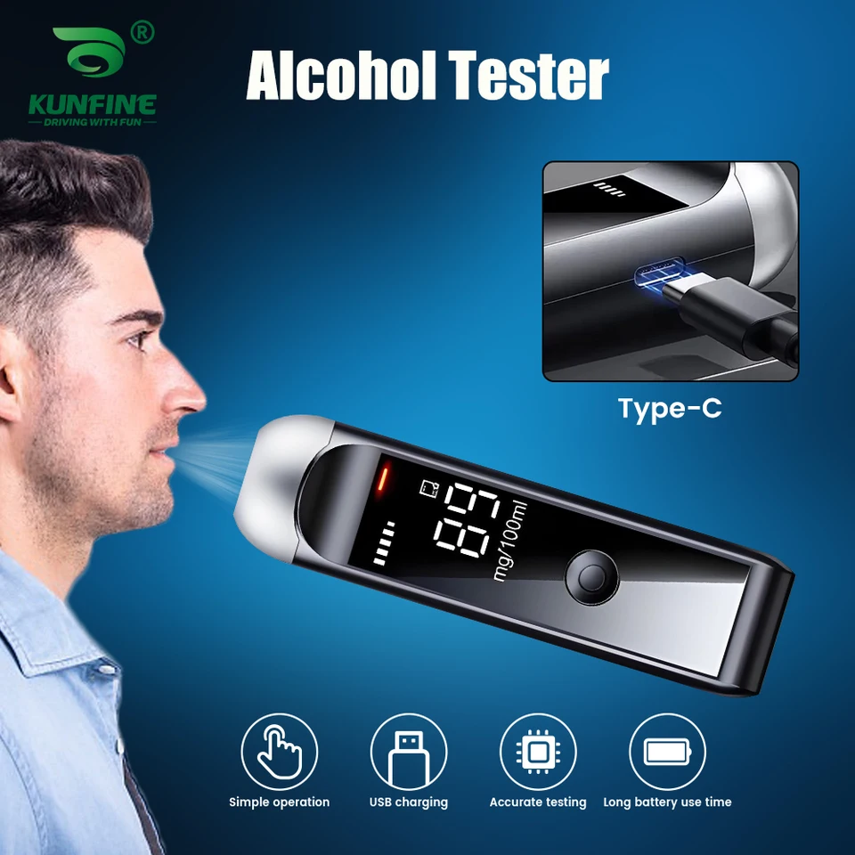 Professional Digital Alcohol Breathalyzer For Driver Safety_voghion.com