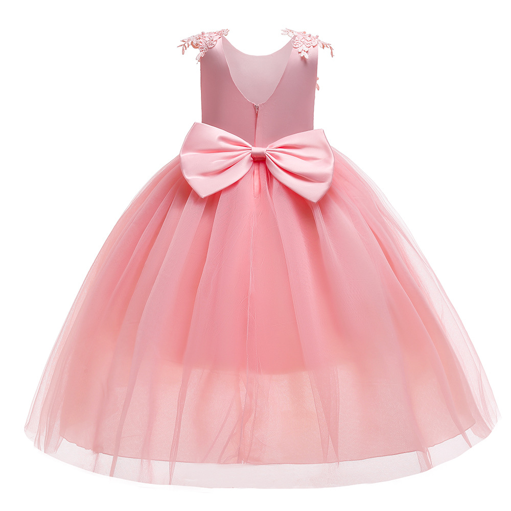 Petite robe Tutu à fleurs pour fille, fête d'anniversaire, communion, perlée, nouvel an, noël, princesse, manches volantes, 2024_voghion.com