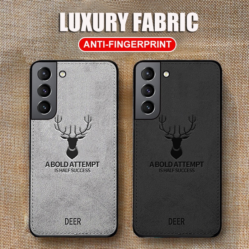 Deer Patterned Hard Cover S24 A52 A54 5G Phone Case For Samsung Galaxy S22 Ultra S23 FE_voghion.com