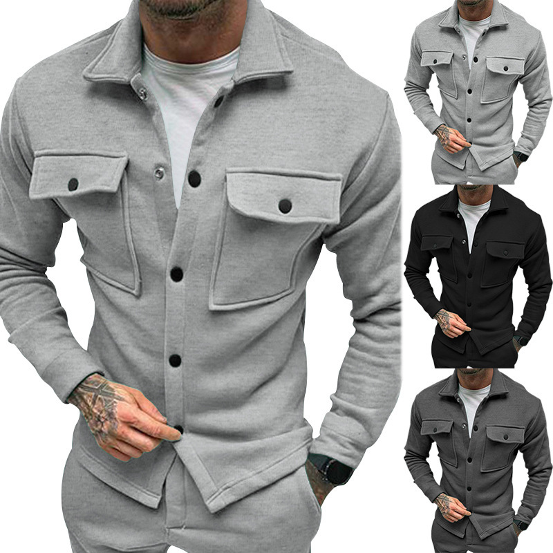 2024 Winter Neue Plüsch Mode Casual Jacken Trendy Herrenbekleidung_voghion.com