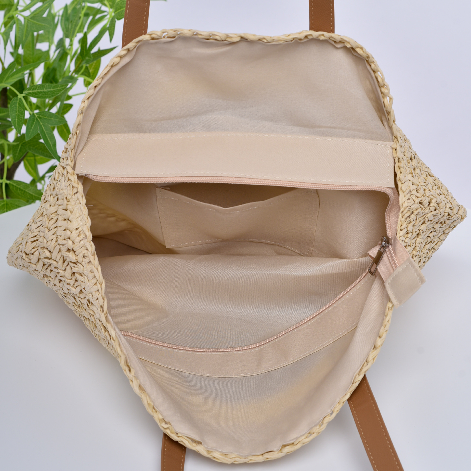 Borsa da donna intrecciata a mano, grande, a forma di cuore blu, rotonda, in paglia, fatta a mano, per le vacanze al mare, spiaggia, monospalla, fabbrica_voghion.com