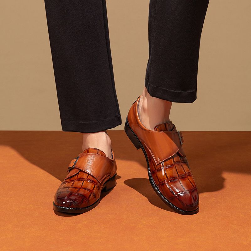 Heren Business Casual Dress Oxfords Formele Veterschoenen voor Kantoor, Feesten en Dagelijks Gebruik_voghion.com