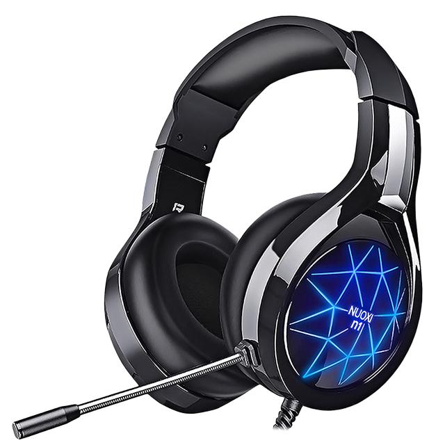 Słuchawki do gier, dźwięk przestrzenny, stereo, przewodowy kask z mikrofonem HD dla graczy, konsola Xbox One, PS4, PC_voghion.com