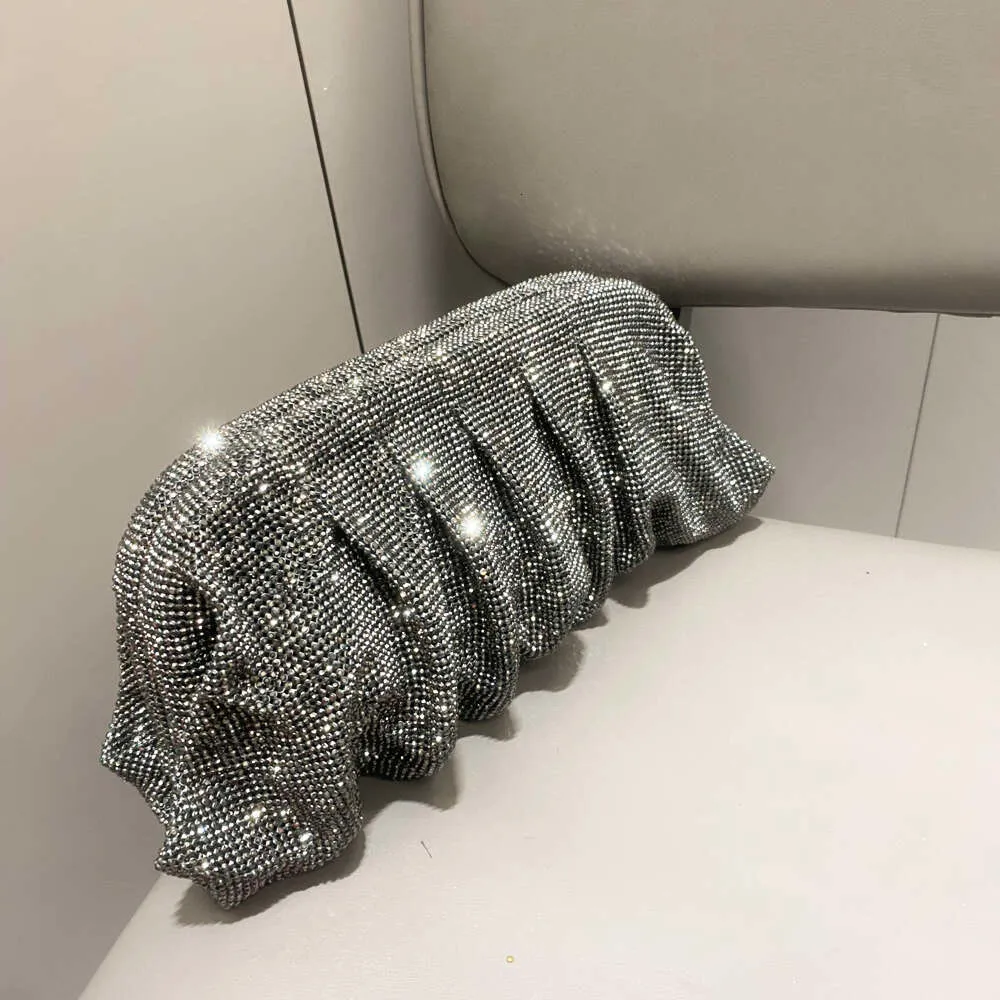 Robe de soirée Rhies à poignée brillante, nouveau portefeuille pliable et sac à main de créateur pour fête de mariage de haute qualité_voghion.com