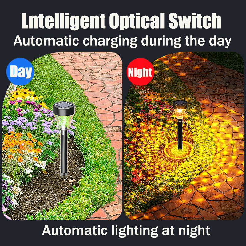 Luci solari a LED per prato, giardino, lampada da esterno, RGB multicolore, illuminazione per vialetti, luci solari decorative natalizie, luci brillanti per paesaggio_voghion.com