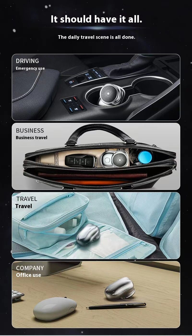 New electric shaver for travel, portable, high-power, powerful men's shaver, mini home use_voghion.com