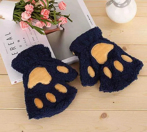 Halloween Christmas stage perform prop Cosplay bear Paw Claw Glove party favors Winter Cute High quality woman cartoon_voghion.com