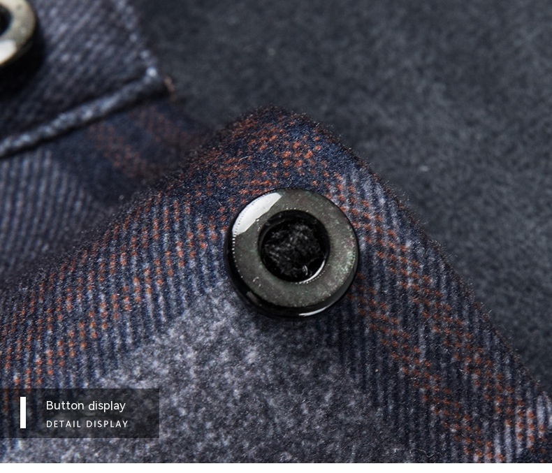 2024 Autumn/Winter New Traceless Men's Wool Plush Thickened Long sleeved Shirt Business Breathable Shirt_voghion.com