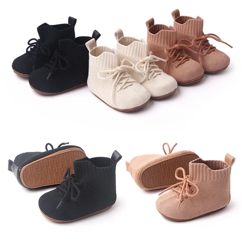 Infant Little Kids Non-slip Outdoor Walking Shoes Cutefeet Baby Prewalker Toddler Infants Ankle Boots_voghion.com