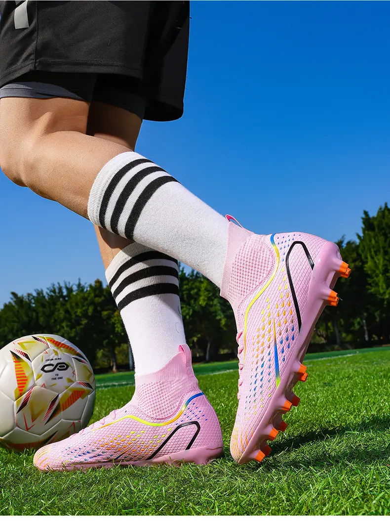 Scarpe da calcio a collo alto con tacchetti per terreni duri e sintetici_voghion.com