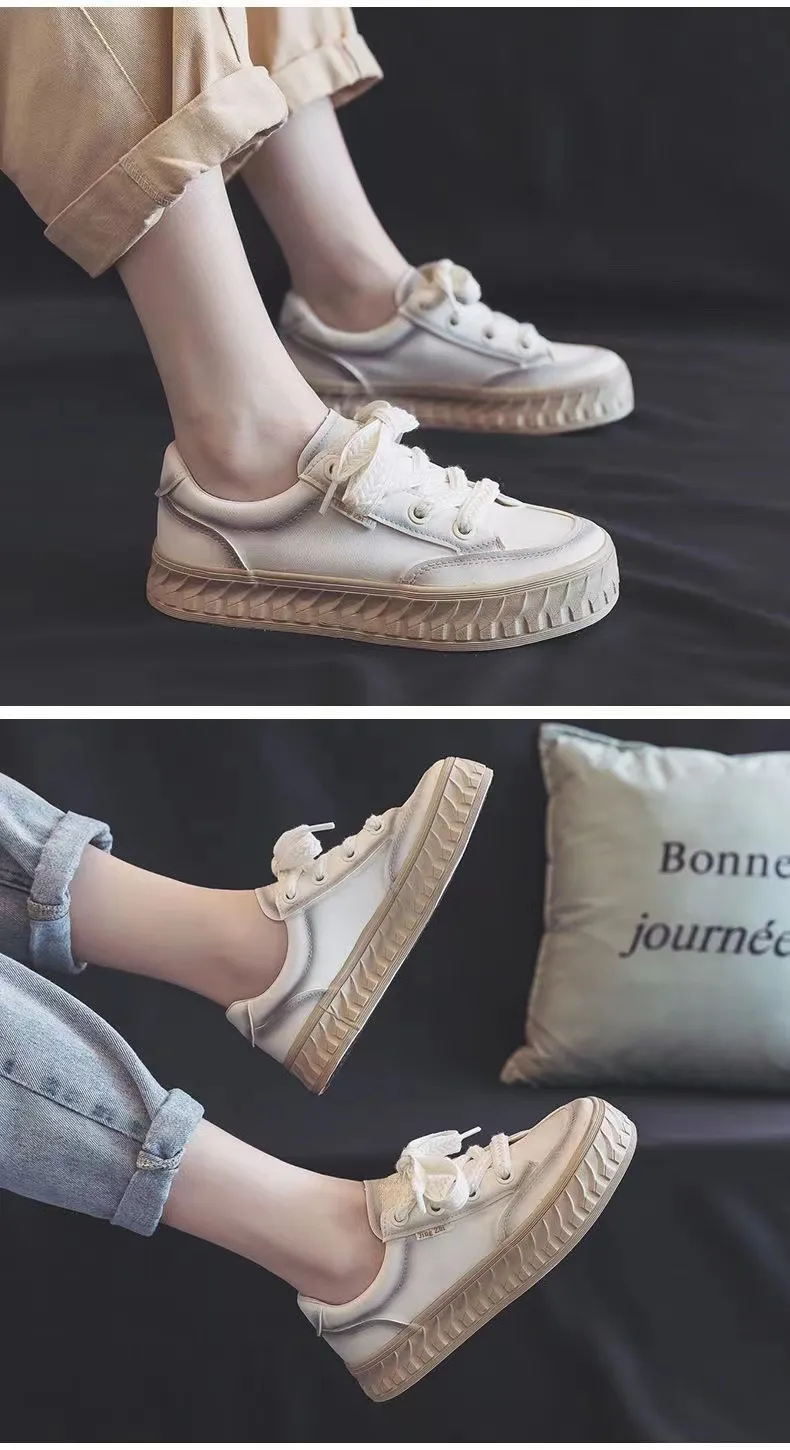 Low Flat Bottomed Shallow Cut Canvas With Comfortable And Breathable Fabric Surface Simple Versatile Board Shoes_voghion.com