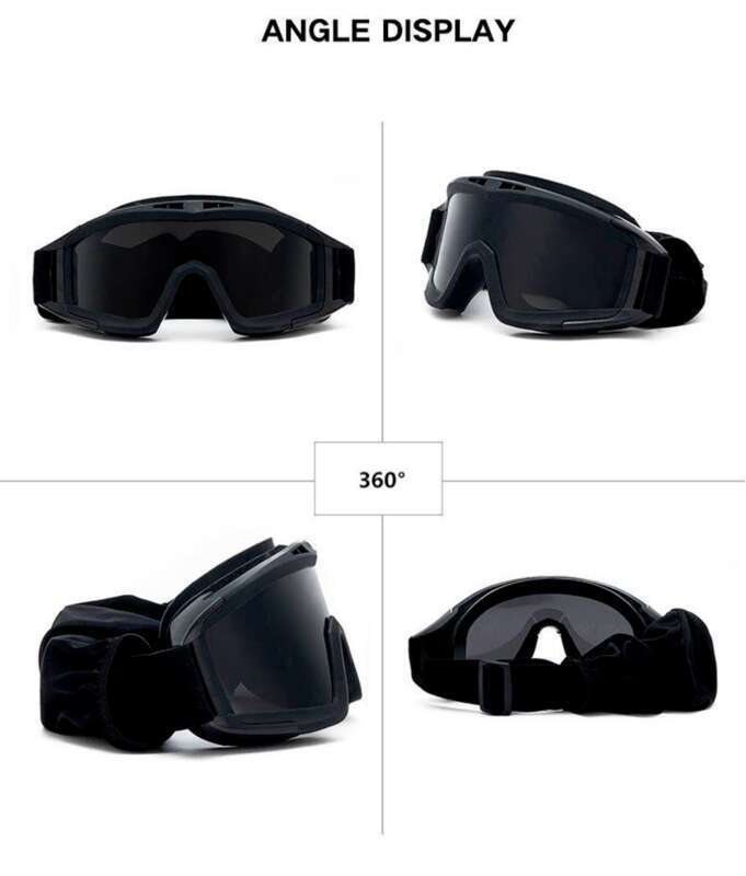 【 94% Evaluare pozitivă 】 Ochelari tactici pentru exterior, ochelari de protecție Desert Locust Army Fans, rezistenți la impact, pentru bărbați și_voghion.com
