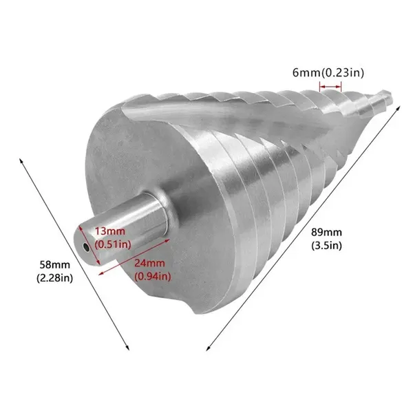 6-60 Mm HSS Titanium Milling Cutter Countersink Step Drill Cone Drill Peel Drill Cone Drill_voghion.com