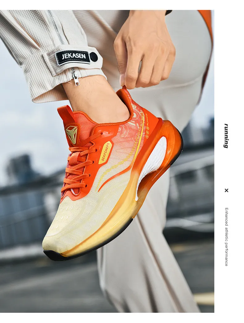 Chaussures de sport confortables et respirantes à semelles épaisses, légères, amortissantes et antidérapantes pour couple_voghion.com