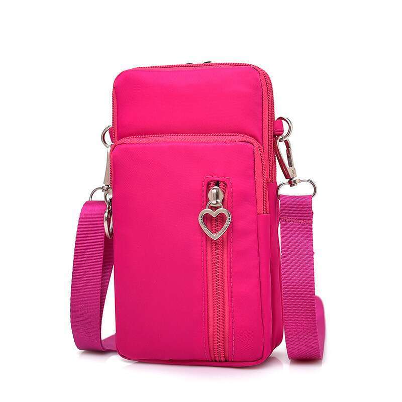 Pochette pour téléphone portable coréenne pour femme, portefeuille à bandoulière, mini sac vertical_voghion.com
