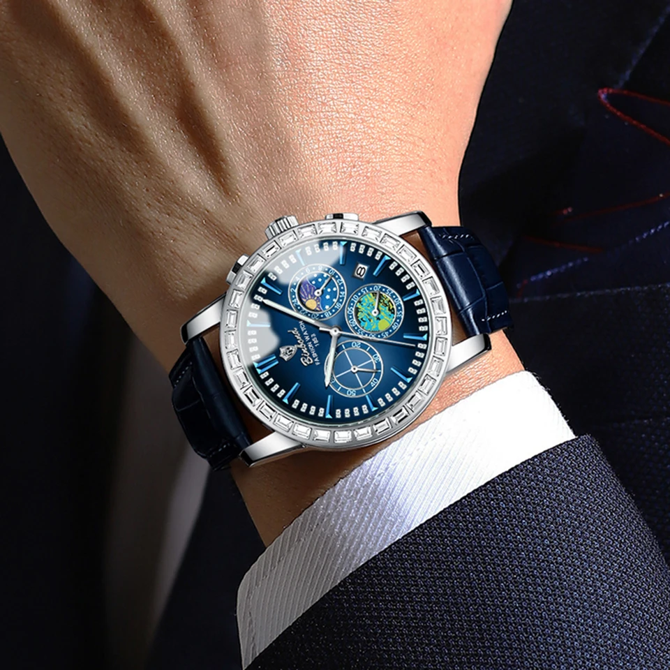 Men's Quartz Chronograph Watch Luminous Waterproof Luxury Casual_voghion.com