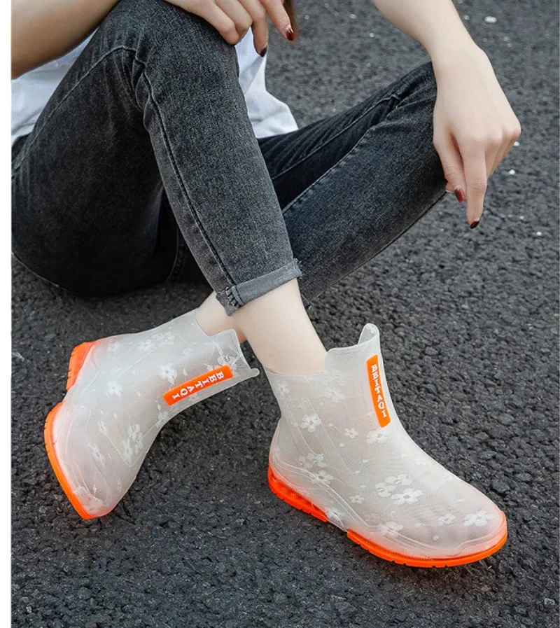 Stivali da pioggia donna impermeabili antiscivolo alla moda_voghion.com
