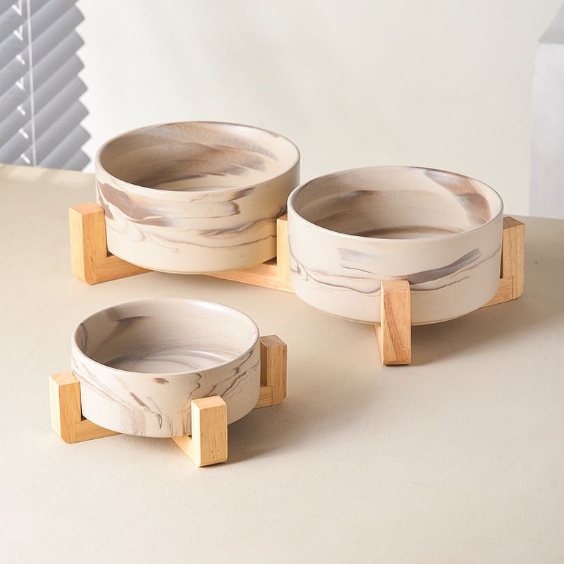Ceramic Cat Food Dog Drinking Double Protection Cervical Pet Bowl Supplies_voghion.com
