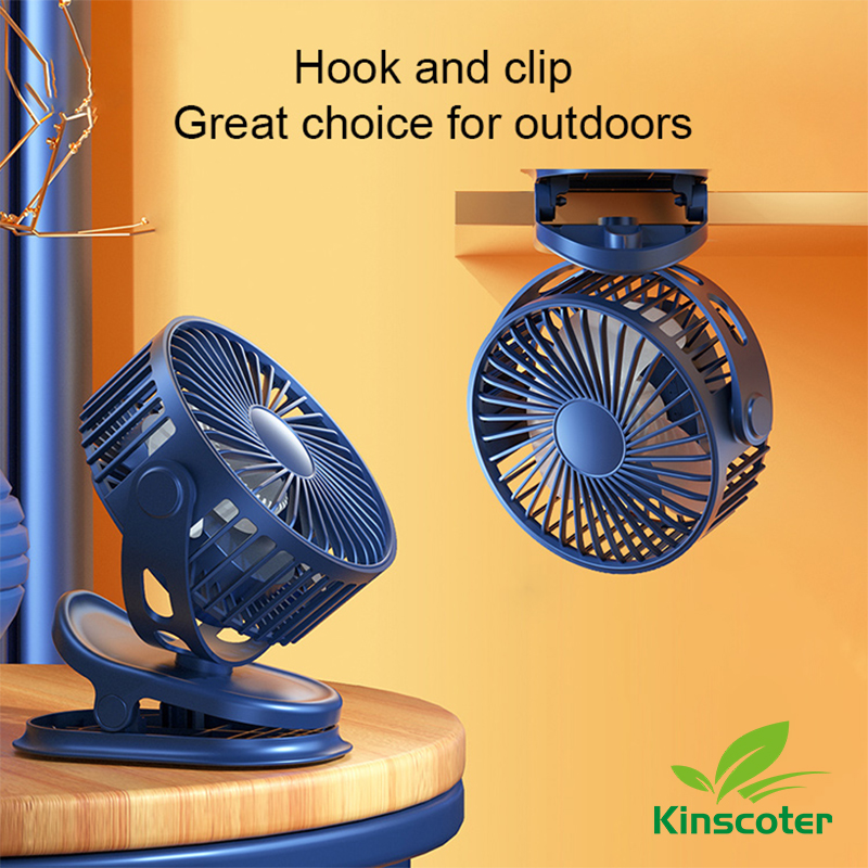 Kinscoter Mini ανεμιστήρας USB Επαναφορτιζόμενος ανεμιστήρας μπαταρίας με χρονοδιακόπτη Ισχυρός άνεμος Φορητός επιτραπέζιος υπολογιστής 3 ταχυτήτων Ήσυχο Κάμπινγκ σε εξωτερικό χώρο_voghion.com