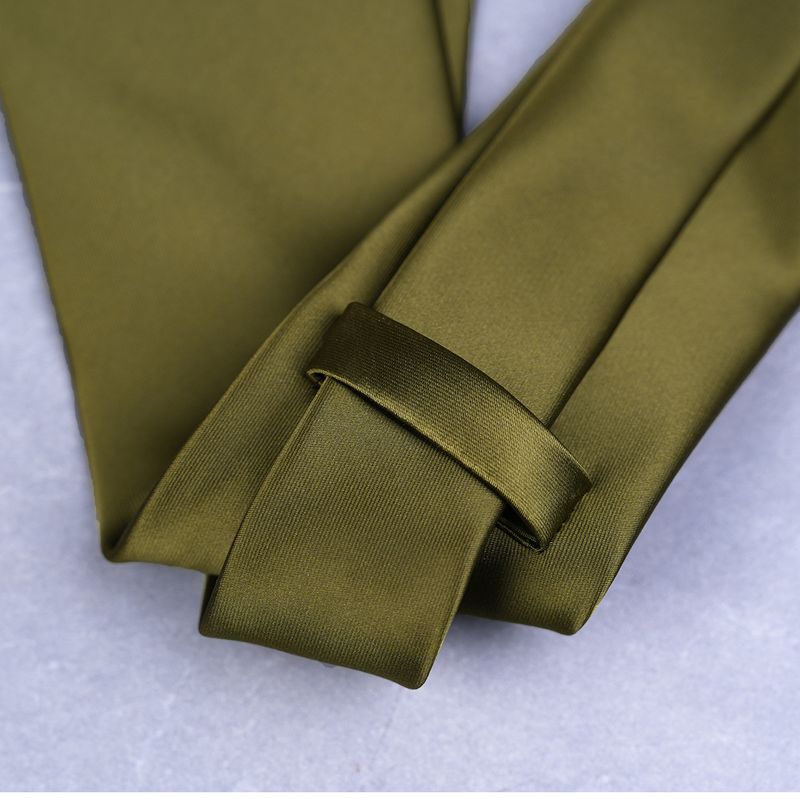 Högdensitetsvävd polyester Silke Solid Colo 8 cm Tie Fo Herr Business Monochome Vanligt Enkel Casual Tend Fomal_voghion.com