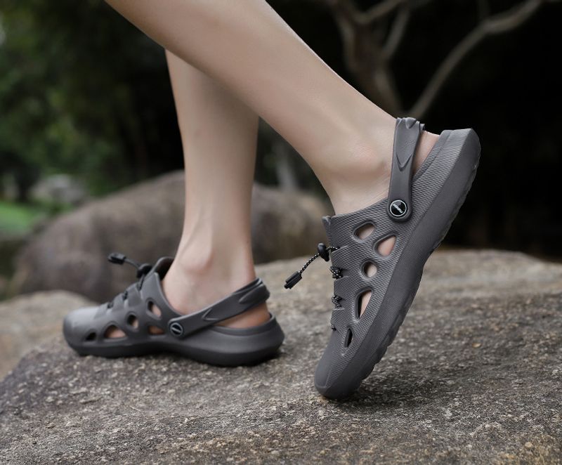 2023 new lace-up EVA outdoor hole soft trend summer beach shoes spot wholesale a generation of hair_voghion.com