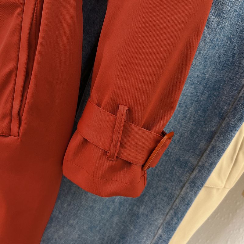 Dámské oblečení, britský styl, středně dlouhý trenčkot pro ženy, nové modely letos, oblíbené, malé, temperamentní, všestranné_voghion.com