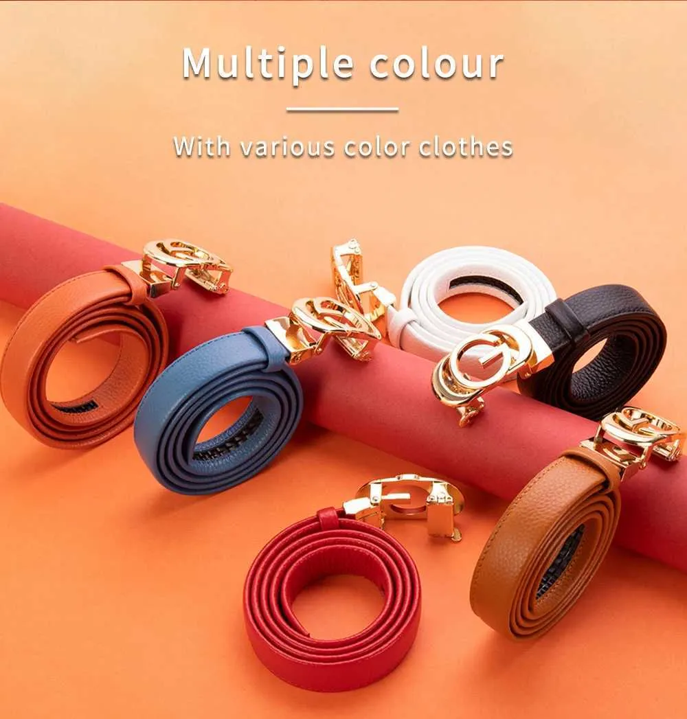 Gürtel Neuer Trend 2024 Markendesigner Hochwertiger Rindsledergürtel Damen Automatische Schnalle Q240401_voghion.com