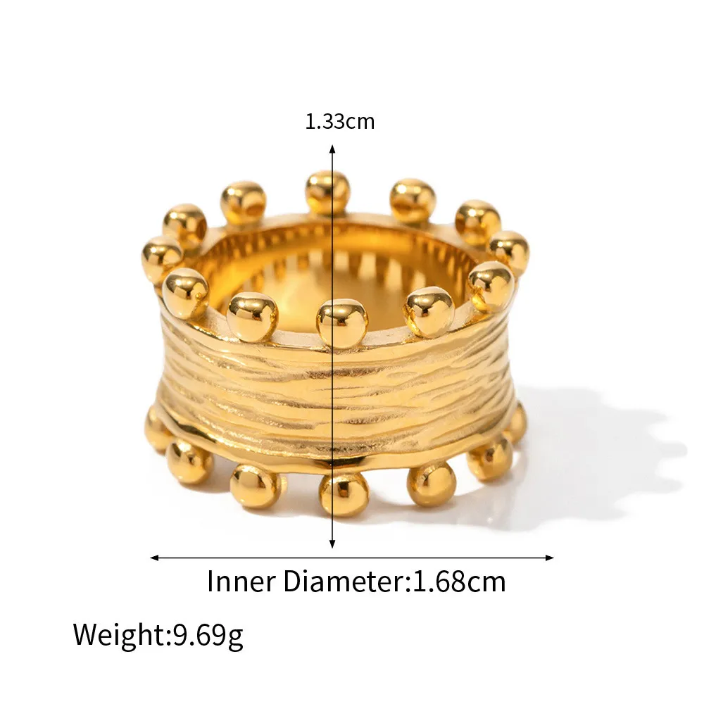 Bangle Minar Exquisite Multiple Gold PVD Plated Titanium Steel Hammer Tone Wide Chunky Bangles Manchet Armband Voor Vrouwen_voghion.com