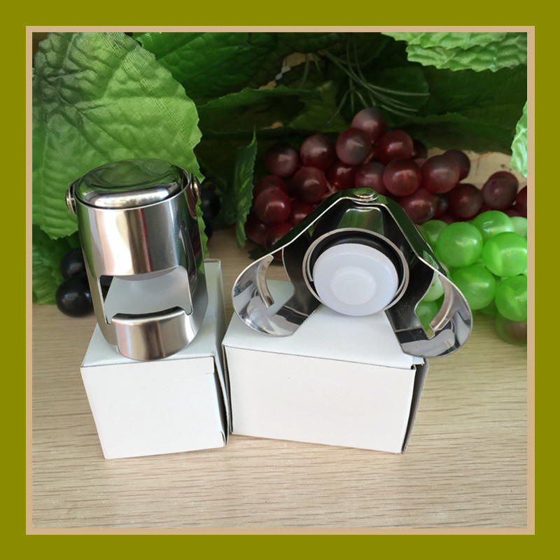 Stainless Steel Champagne Bottle Stopper Vacuum Sealed Sparkling Champagne Wine Bottle Saver Stopper Cap Bottle Opener Bar Tool_voghion.com
