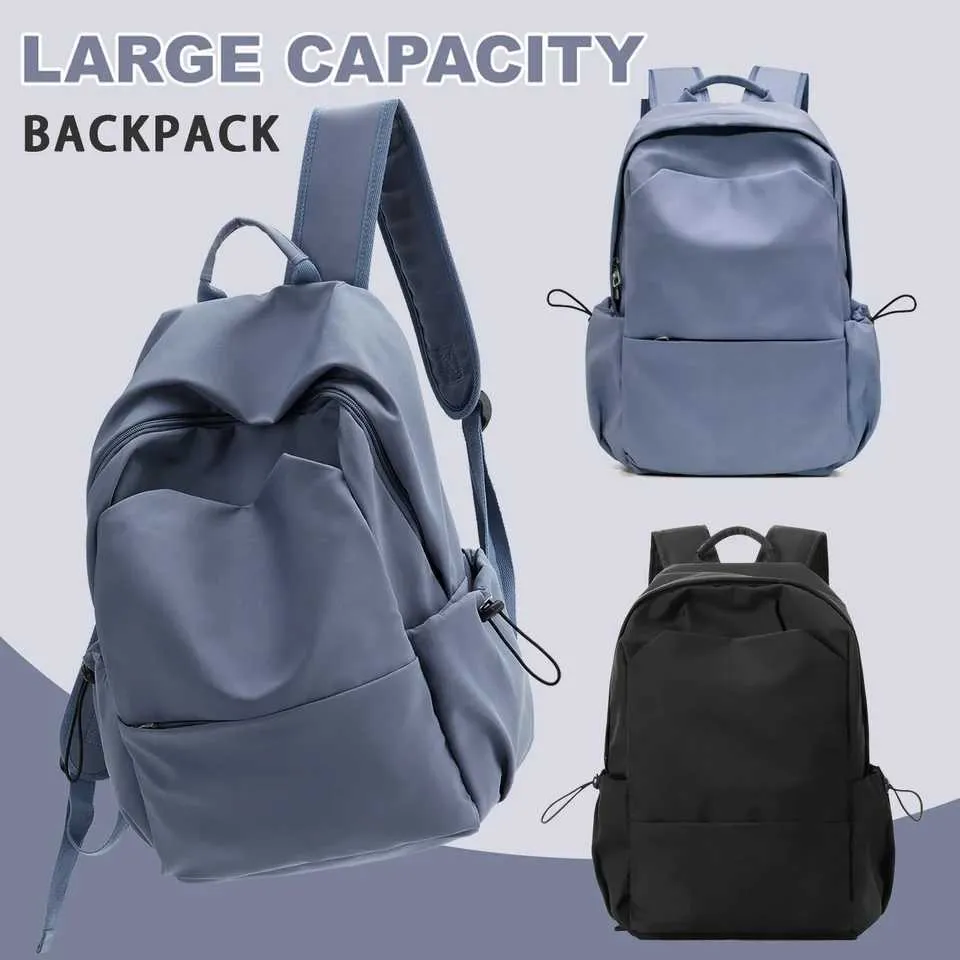 Zaino da viaggio per ragazze, impermeabile, in nylon, per donne e uomini, casual, per college e scuola, per adolescenti C241107_voghion.com