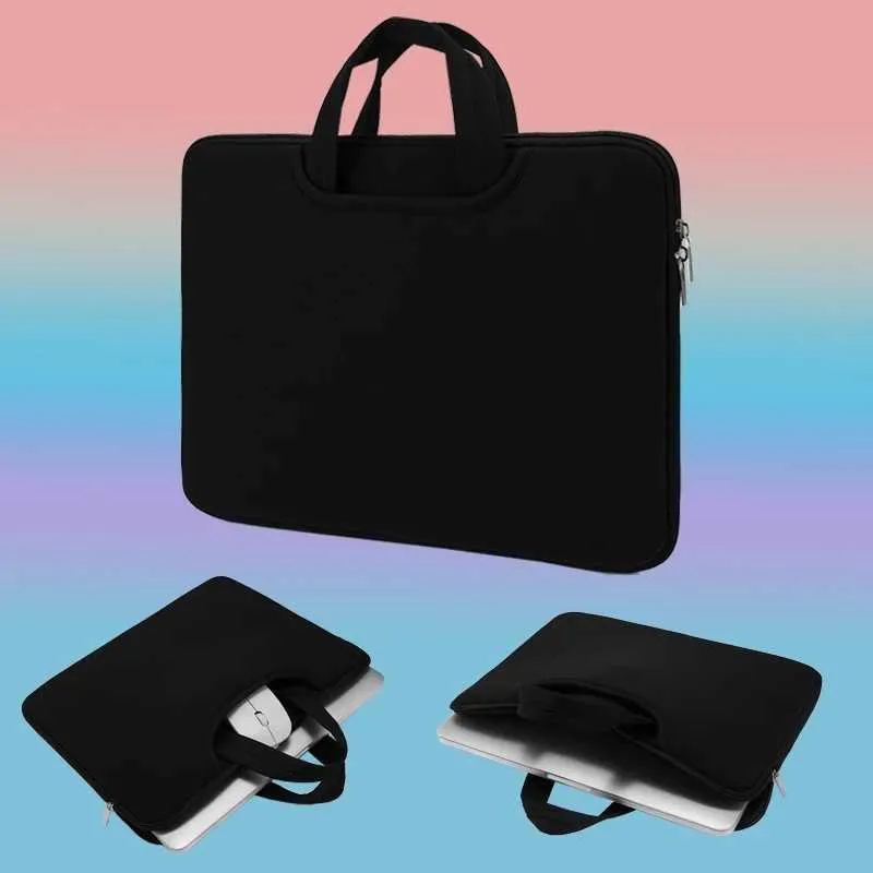 Geantă de 16 și 17 inch cu buzunarul frontal, poate ține mouse-ul Power, spațiu mare, geantă de mână pentru laptop, ușoară, Handba24111_voghion.com
