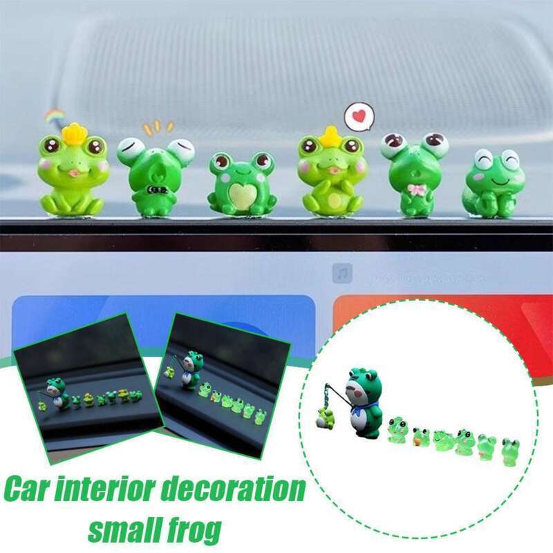 Car Interior Accessories, Small Frogs, Mounted Central Control De, Computer Display Screen Figurine, Cute Car_voghion.com
