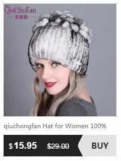 Knitted Rabbit Fur Hat For Women Winter Warm Fedora Style Cap_voghion.com